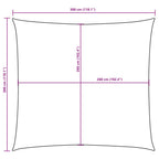 Sonnensegel Oxford-Gewebe Quadratisch 3x3 m Blau