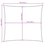 Sonnensegel Oxford-Gewebe Quadratisch 7x7 m Blau