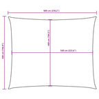 Sonnensegel Oxford-Gewebe Rechteckig 5x6 m Blau