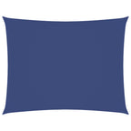 Sonnensegel Oxford-Gewebe Rechteckig 6x7 m Blau