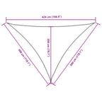 Sonnensegel Oxford-Gewebe Dreieckig 3x3x4,24 m Blau