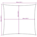 Sonnensegel Oxford-Gewebe Quadratisch 3x3 m Gelb