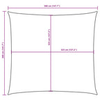 Sonnensegel Oxford-Gewebe Quadratisch 3,6x3,6 m Gelb
