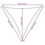 Sonnensegel Oxford-Gewebe Dreieckig 6x6x6 m Gelb