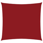 Sonnensegel Oxford-Gewebe Quadratisch 4x4 m Rot