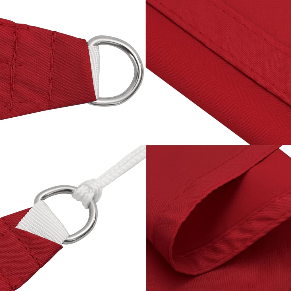 Sonnensegel Oxford-Gewebe Quadratisch 4x4 m Rot