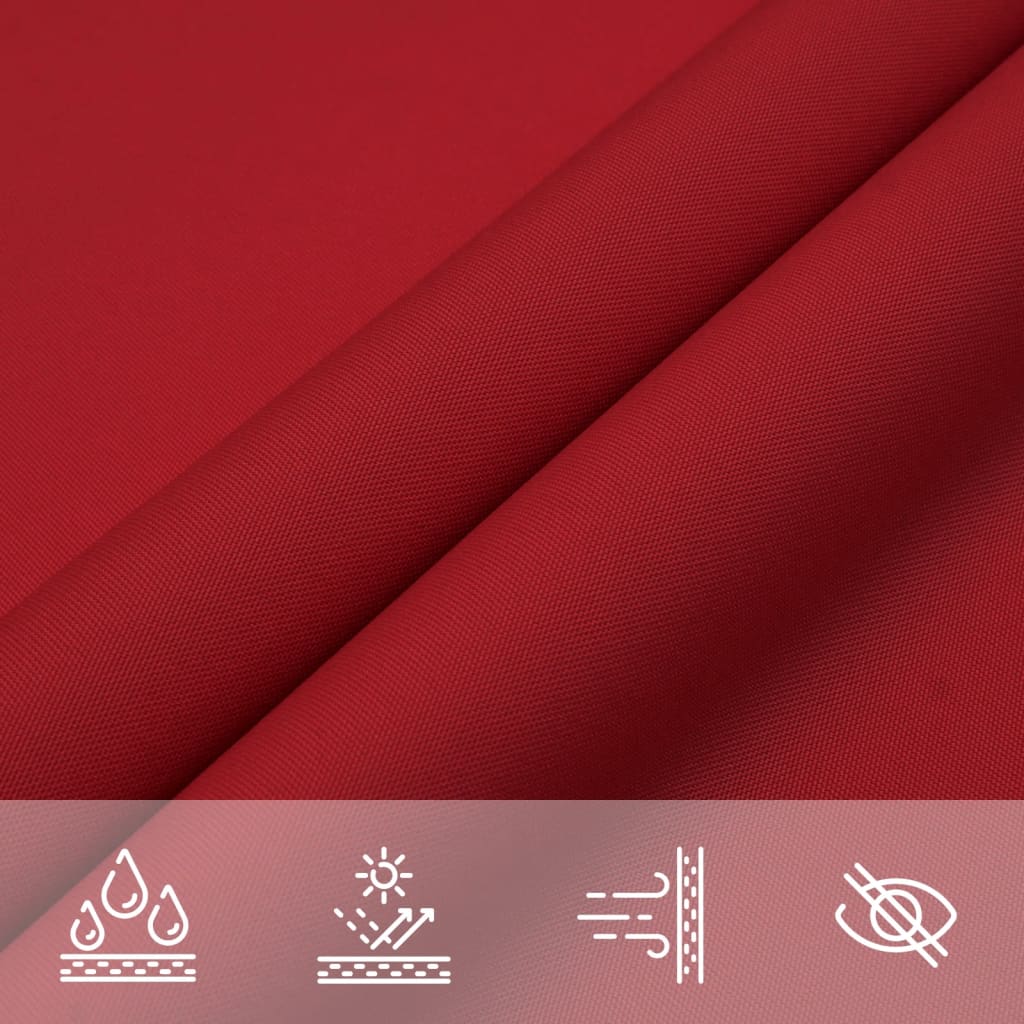 Sonnensegel Oxford-Gewebe Quadratisch 5x5 m Rot