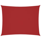 Sonnensegel Oxford-Gewebe Rechteckig 4x6 m Rot