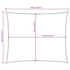 Sonnensegel Oxford-Gewebe Rechteckig 4x6 m Rot