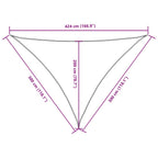 Sonnensegel Oxford-Gewebe Dreieckig 3x3x4,24 m Rot