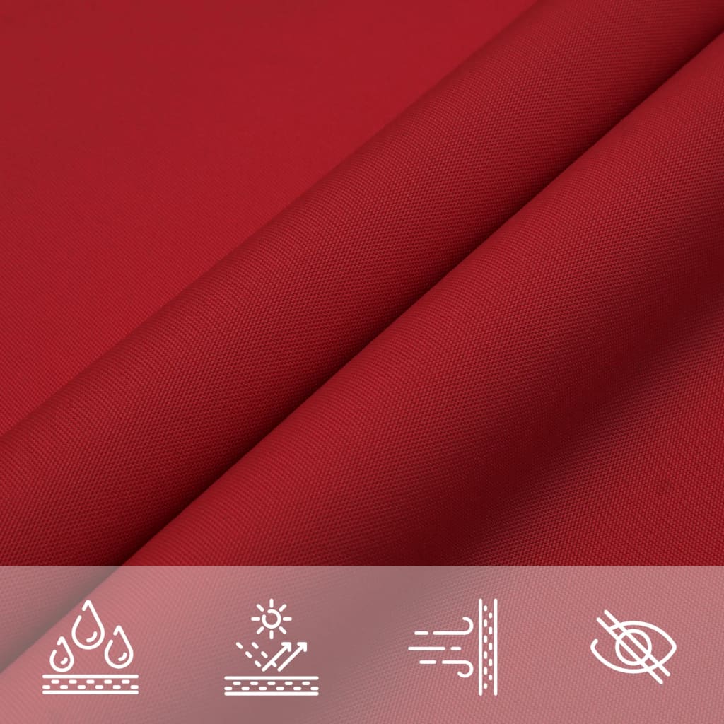Sonnensegel Oxford-Gewebe Dreieckig 3x4x4 m Rot