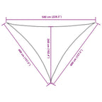 Sonnensegel Oxford-Gewebe Dreieckig 4x4x5,8 m Rot