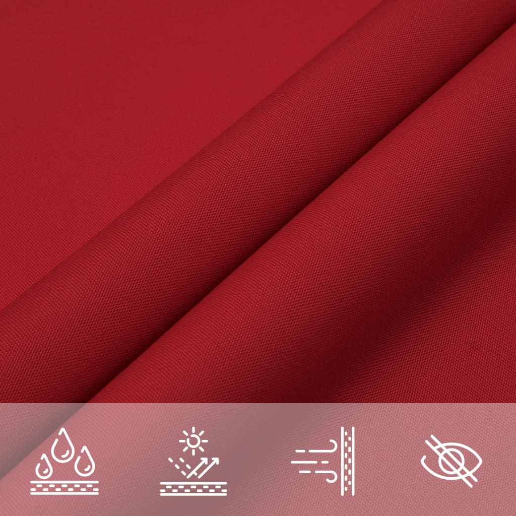Sonnensegel Oxford-Gewebe Dreieckig 4x5x6,4 m Rot