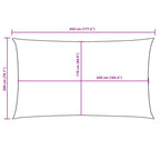 Sonnensegel Oxford-Gewebe Rechteckig 2x4,5 m Orange