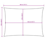 Sonnensegel Oxford-Gewebe Rechteckig 2,5x4 m Orange