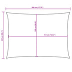 Sonnensegel Oxford-Gewebe Rechteckig 2,5x4,5 m Orange