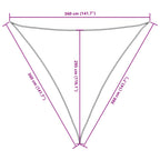 Sonnensegel Oxford-Gewebe Dreieckig 3,6x3,6x3,6 m Orange