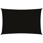 Sonnensegel Oxford-Gewebe Rechteckig 2x5 m Schwarz