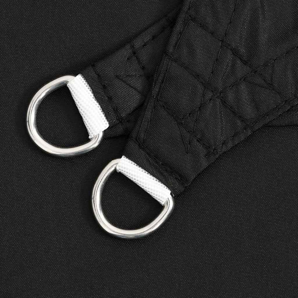 Sonnensegel Oxford-Gewebe Rechteckig 3,5x5 m Schwarz