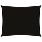 Sonnensegel Oxford-Gewebe Rechteckig 4x6 m Schwarz