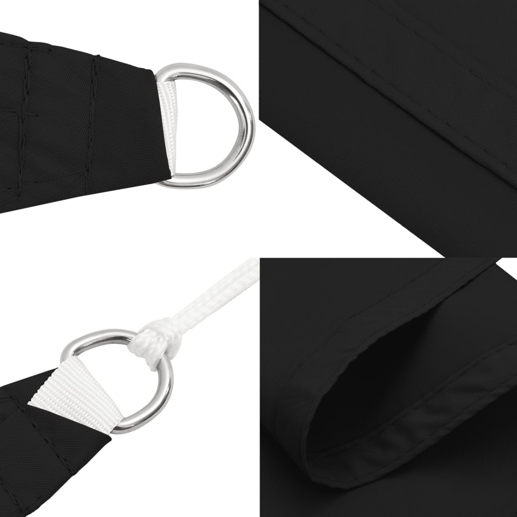 Sonnensegel Oxford-Gewebe Dreieckig 3x3x4,24 m Schwarz