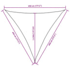 Sonnensegel Oxford-Gewebe Dreieckig 4,5x4,5x4,5 m Schwarz