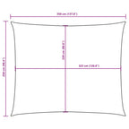 Sonnensegel Oxford-Gewebe Rechteckig 2,5x3,5 m Braun