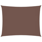 Sonnensegel Oxford-Gewebe Rechteckig 3,5x5 m Braun