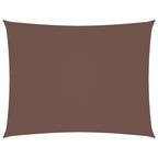 Sonnensegel Oxford-Gewebe Rechteckig 5x6 m Braun