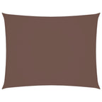 Sonnensegel Oxford-Gewebe Rechteckig 5x7 m Braun