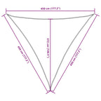 Sonnensegel Oxford-Gewebe Dreieckig 4,5x4,5x4,5 m Braun
