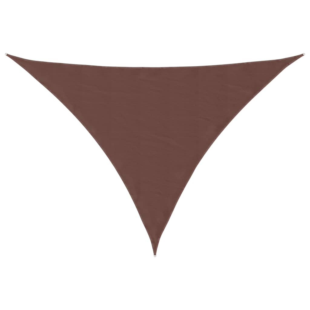 Sonnensegel Oxford-Gewebe Dreieckig 5x6x6 m Braun