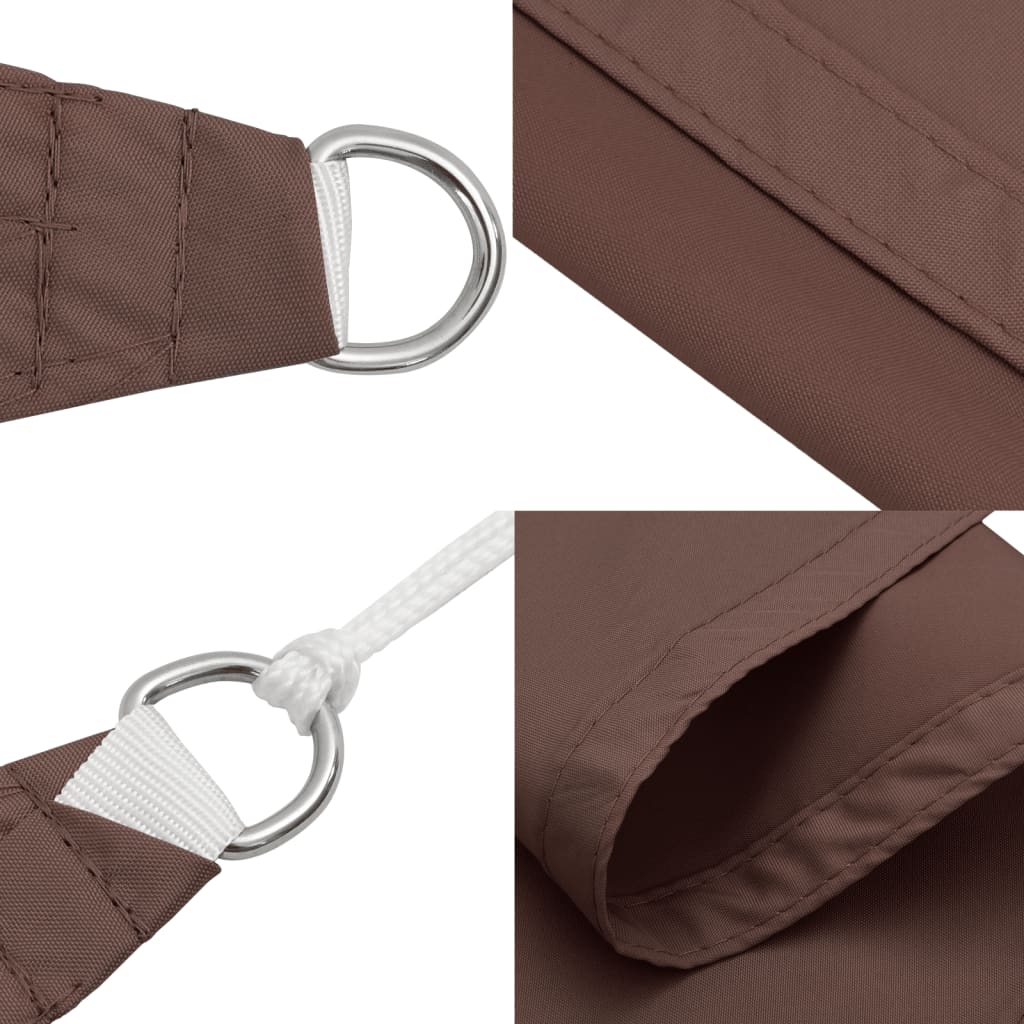 Sonnensegel Oxford-Gewebe Dreieckig 5x7x7 m Braun