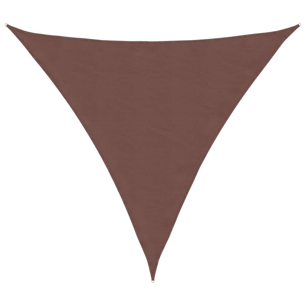 Sonnensegel Oxford-Gewebe Dreieckig 6x6x6 m Braun