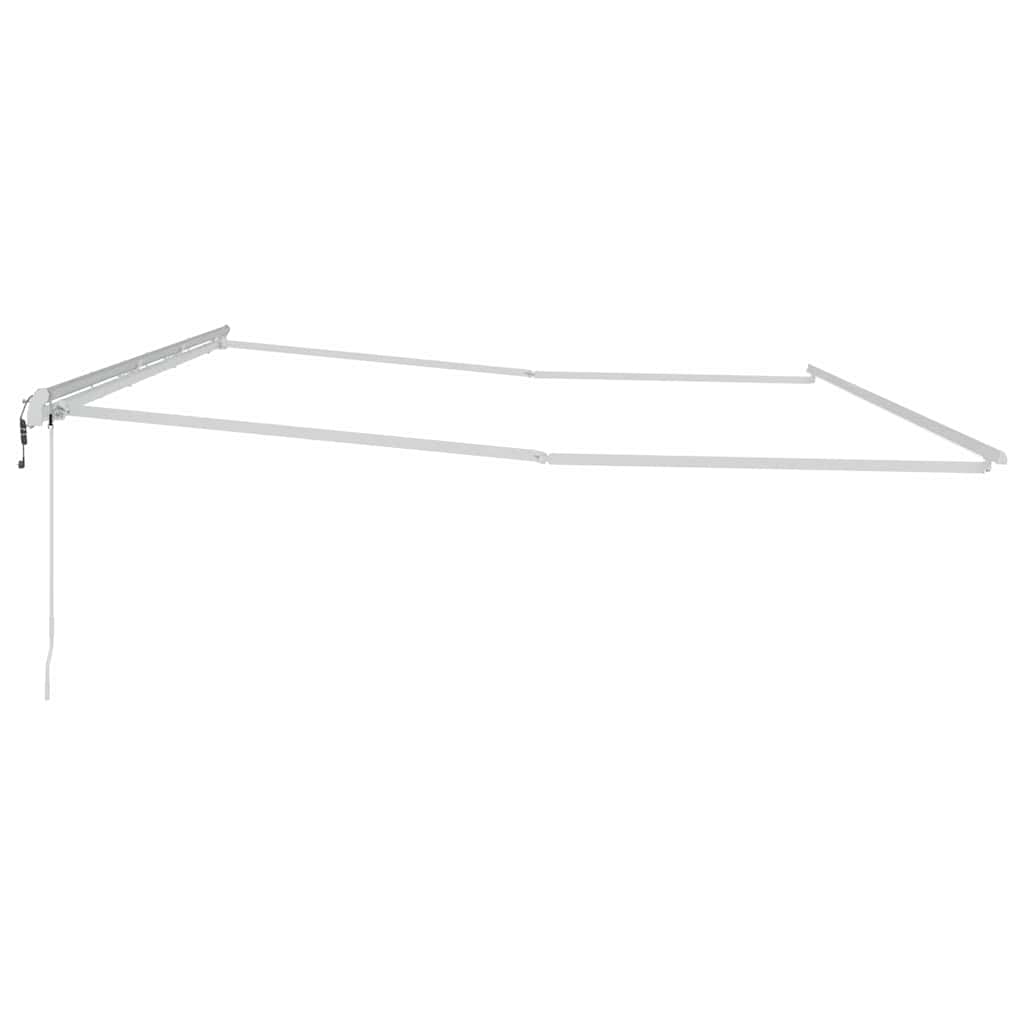 Markisenrahmen Weiß 600 x 300 cm Aluminium