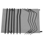 Campingbett 180x60x19 cm Oxford-Gewebe und Stahl Grau