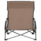 Klappbare Strandstühle 2 Stk. Taupe Stoff