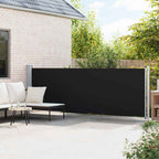 Ausziehbare Seitenmarkise 140x600 cm Schwarz