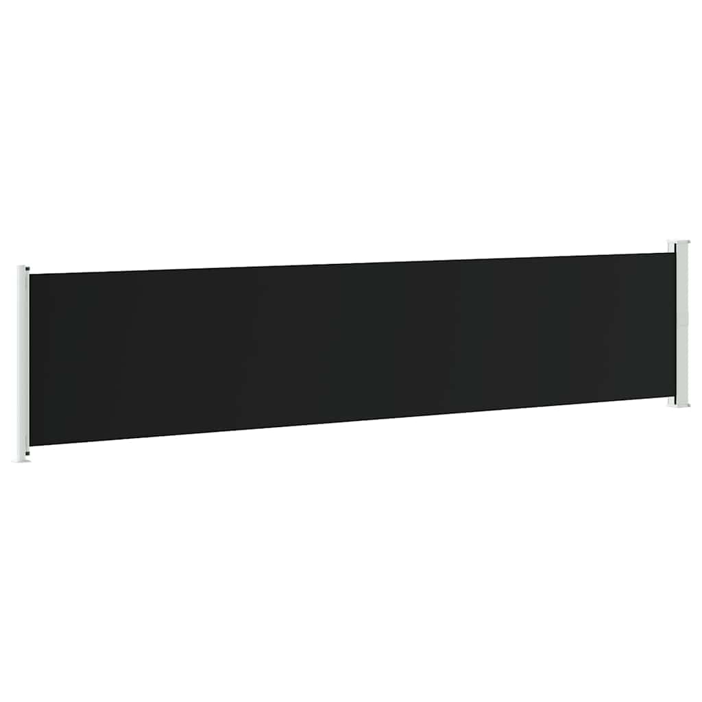 Ausziehbare Seitenmarkise 140x600 cm Schwarz