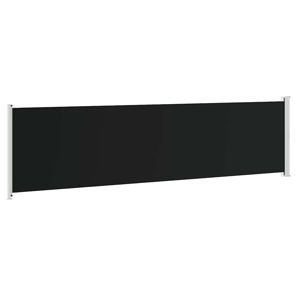 Seitenmarkise Ausziehbar 600x160 cm Schwarz