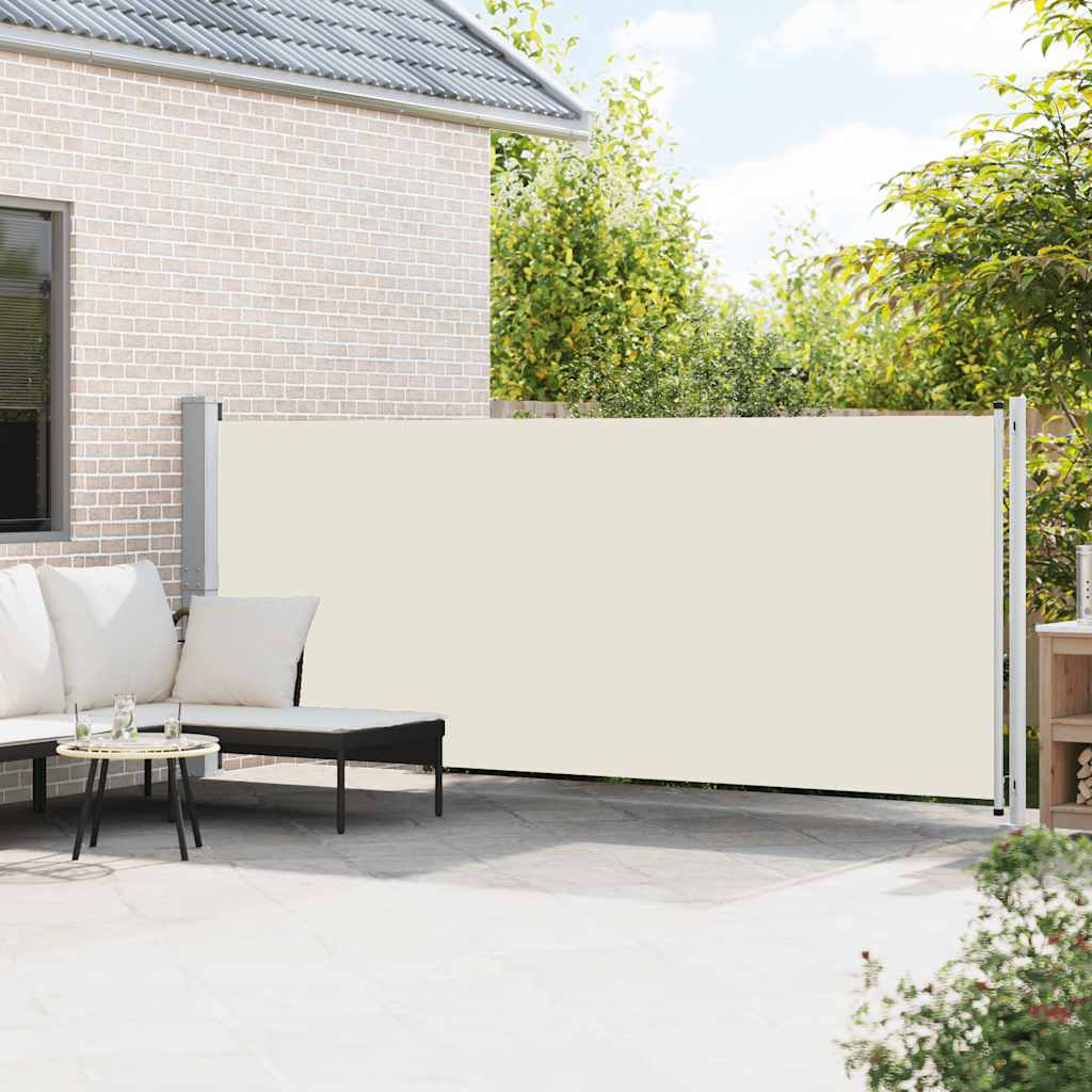 Seitenmarkise Ausziehbar 600x160 cm Creme