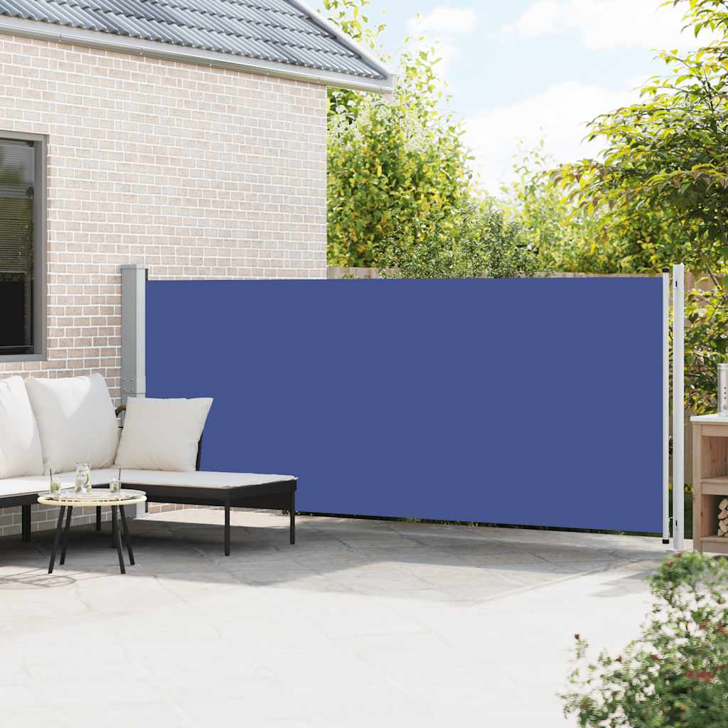 Seitenmarkise Ausziehbar 600x160 cm Blau