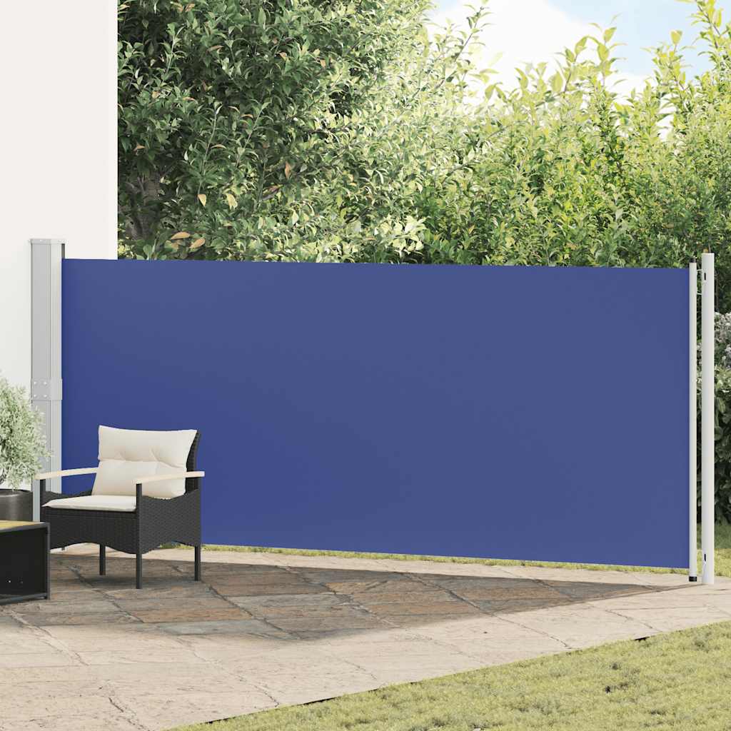 Seitenmarkise Ausziehbar 600x160 cm Blau