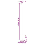 Seitenmarkise Ausziehbar 600x160 cm Rot