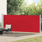 Seitenmarkise Ausziehbar 600x160 cm Rot