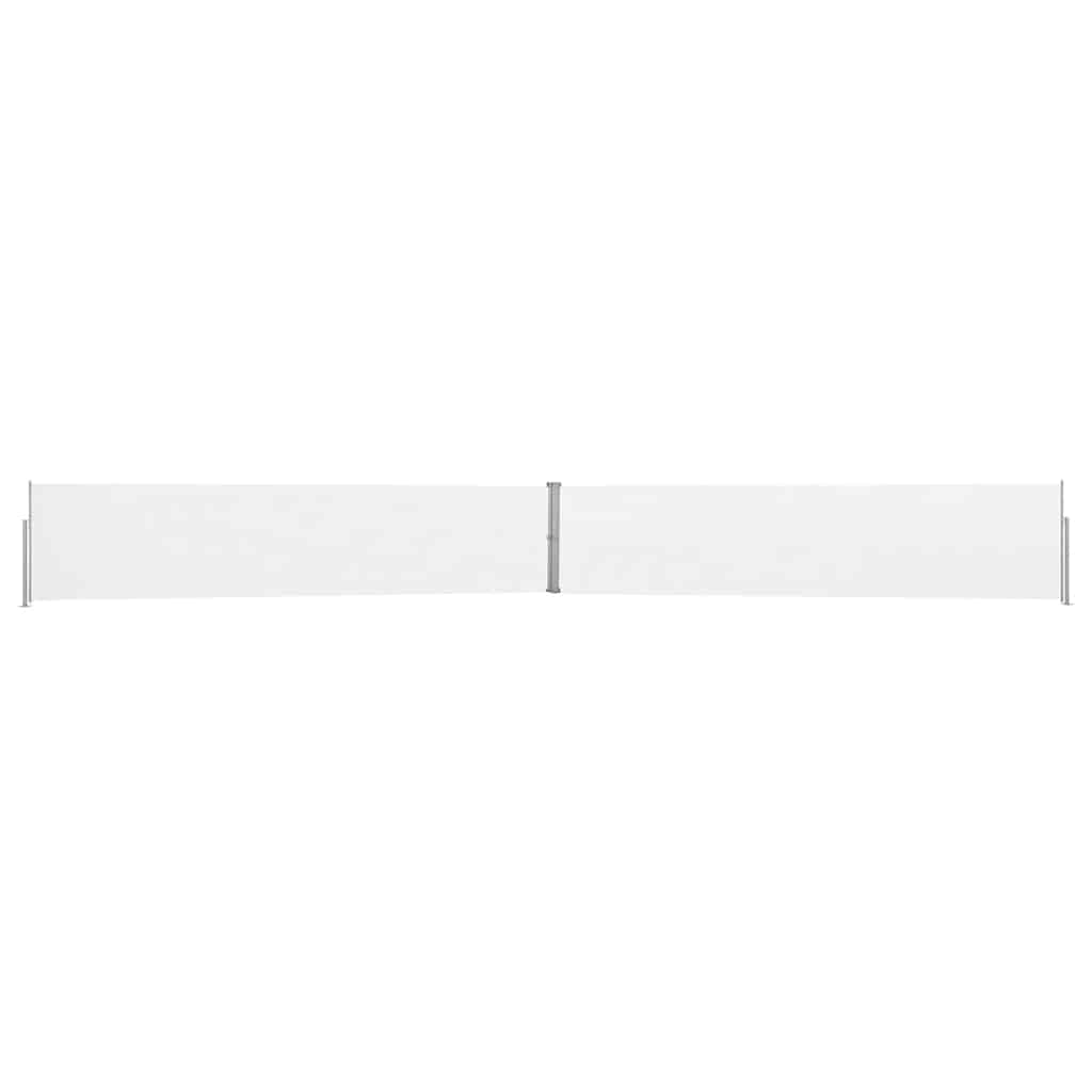 Ausziehbare Seitenmarkise 140x1200 cm Creme