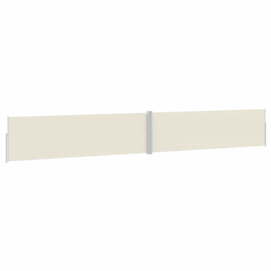 Ausziehbare Seitenmarkise 170x1200 cm Creme
