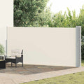 Ausziehbare Seitenmarkise 170x1200 cm Creme