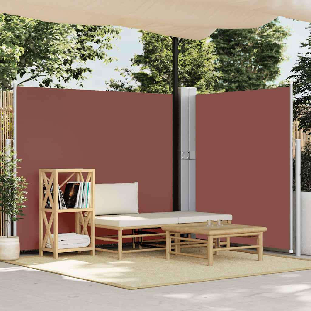 Ausziehbare Seitenmarkise 170x1200 cm Braun