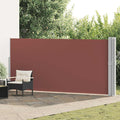 Ausziehbare Seitenmarkise 170x1200 cm Braun